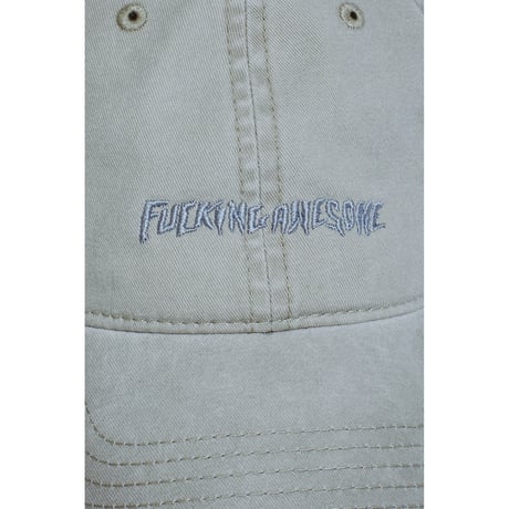 FUCKING AWESOME / TONAL LITTLE STAMP LOGO 6P HAT / STONE