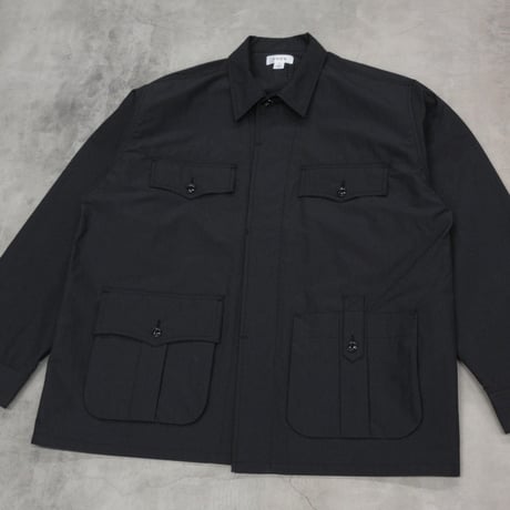 tone / COTTON NYLON GARDEN JACKET / BLACK