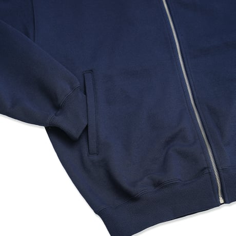 HOMBRE NINO / ZIP UP CREW NECK (RUBBER LOGO) / GRAY