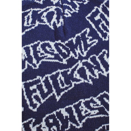 FUCKING AWESOME / FA STAMP REPEAT SKULLY BEANIE / NAVY / WHITE