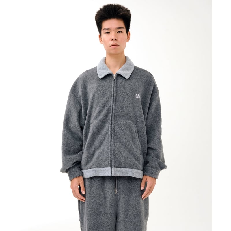 ジャケット・アウター sol soonerorlater SOL soonerorlater / FLEECE WORK JACKET / NAVY |