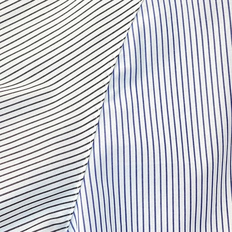 4WD  (4 WORTH DOING) / STRIPE CONTRAST BUTTON DOWN / NAVY/BLACK