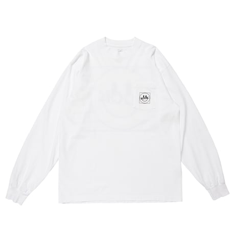 LQQK STUDIO / LQQK SMILEY LOGO POCKET TEE / WHITE
