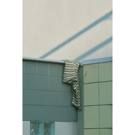 PHIGVEL MAKERS & Co. / BORDER LS TOP / KHAKI x RUSEET