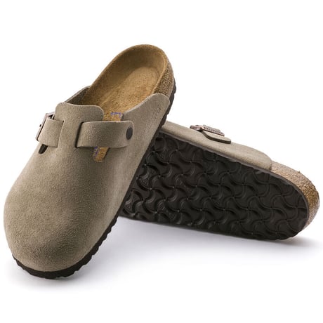 BIRKENSTOCK / BOSTON SUEDE LEATHER REGULAR / TAUPE