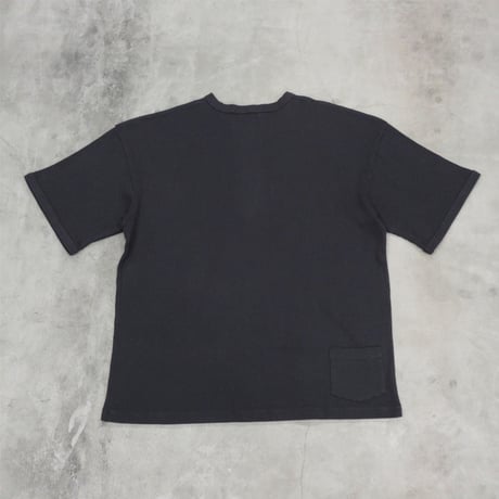 tone / SUPIMA RIBED CREW NECK SHIRT / CHACOAL