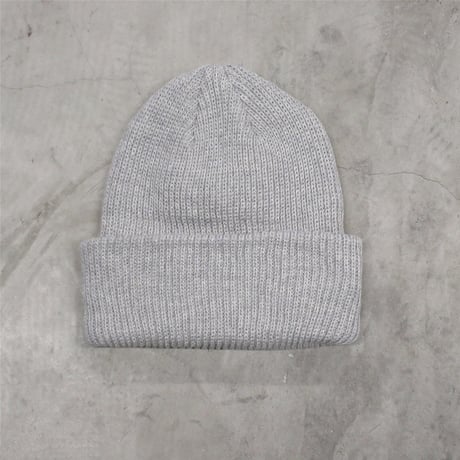 aNYthing / GREY LOGO PATCH BEANIE / HEATHER GREY