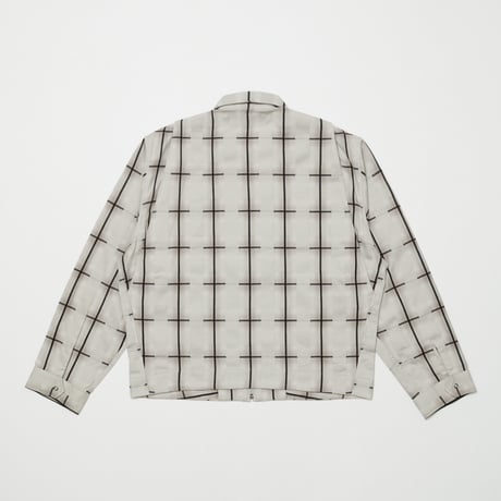 BAL / PLAID ZIP SHIRT BLOUSON / GRAY
