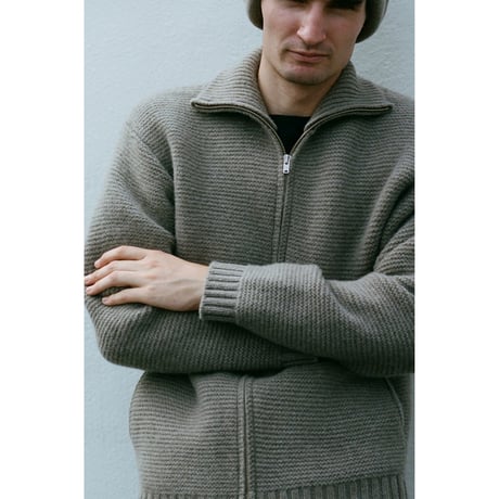 PHIGVEL MAKERS & Co. / FULL ZIP SPORTING KNIT / CHARCOAL