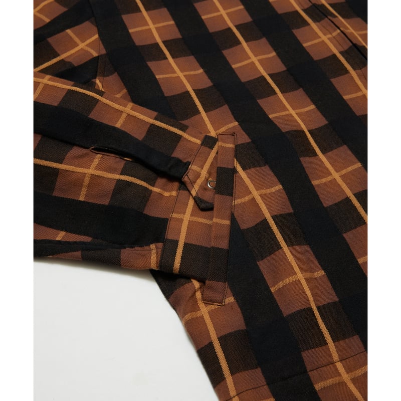 BAL / PLAID ZIP SHIRT BLOUSON / BROWN | Sophomore