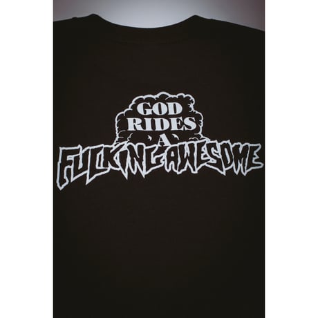 FUCKING AWESOME / GOD RIDES FA SHORT SLEEVE TEE / BLACK