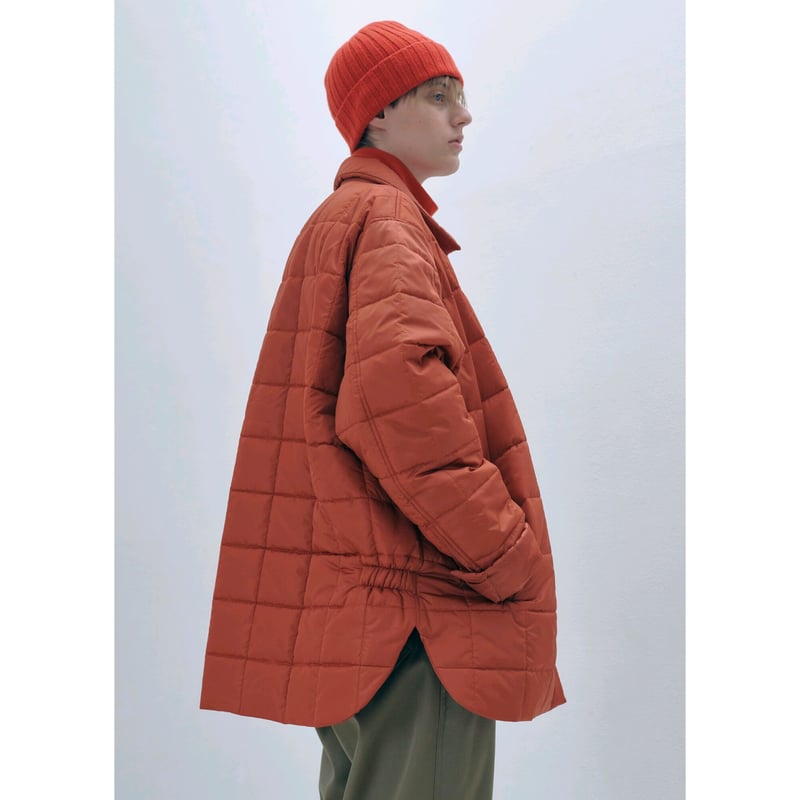 tone / QUILTED SHIRT JACKET / ORANGE | Sophomore