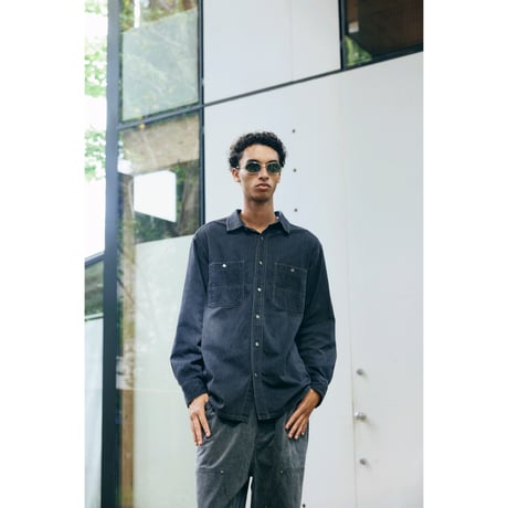 COMFORTABLE REASON / FADE DENIM SHIRTS / BLACK FADE