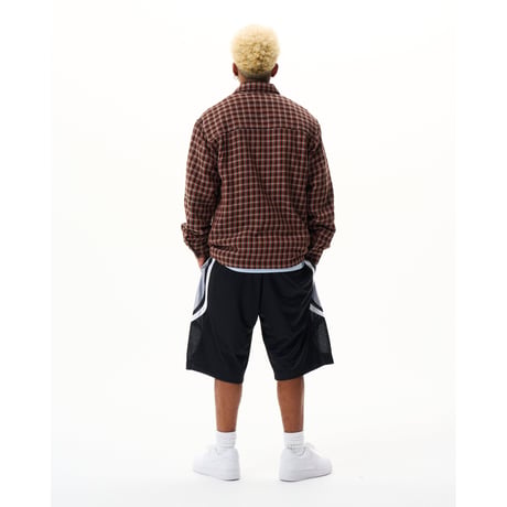 BoTT / PIPED MESH SHORT / BLACK