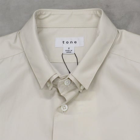 tone / DOUBLE COLLAR SHIRTS / WHITE