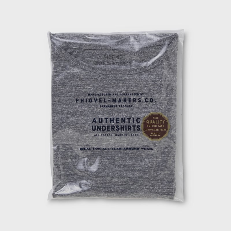 PHIGVEL MAKERS & Co. / NAVAL TEE / TOP GRAY | S