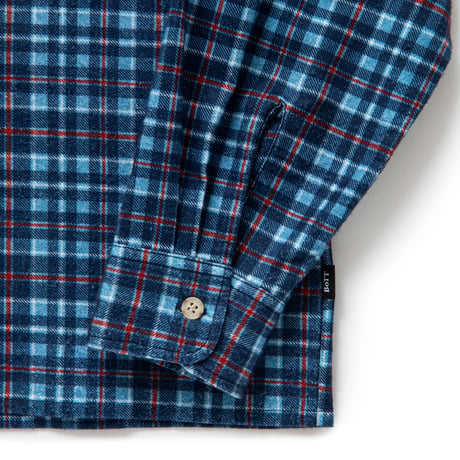 BoTT / PRINTED FLANNEL SHIRT / BLUE