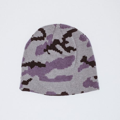 FUCKING AWESOME / EMBROIDERED STAMP LOGO SKULLY BEANIE / BLUE / CAMO