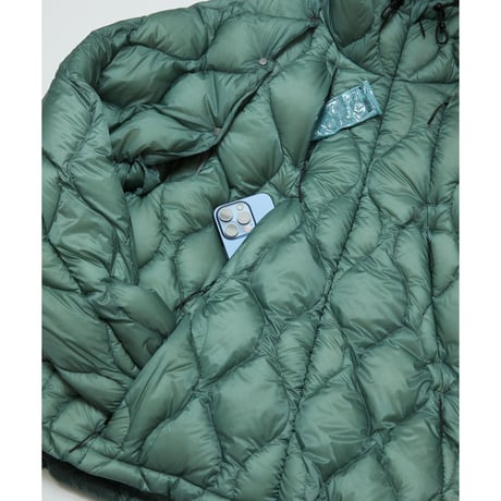 BAL / x TAION REMOVABLE SLEEVE DOWN JACKET / BLUE GRAY