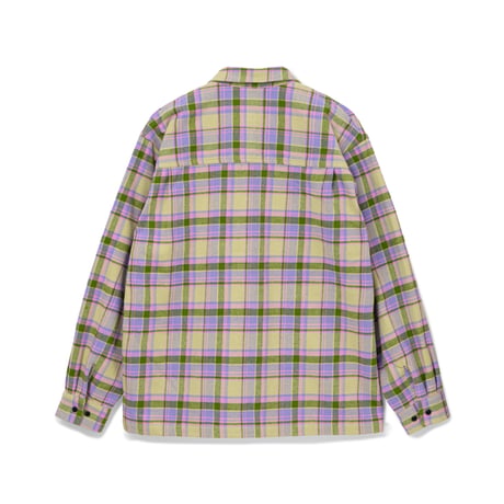 BoTT / ZIP-UP FLANNEL SHIRT / LAVENDER