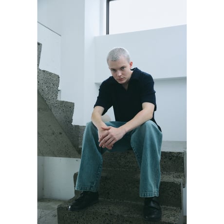 COMFORTABLE REASON / FADE STRAIGHT DENIM / SAND BLUE
