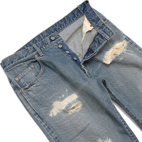 HOMBRE NINO / DISTRESSED 5 POCKET PANTS / INDIGO