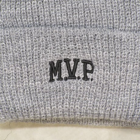 M.V.P. / LOGO KNIT CAP / GREY