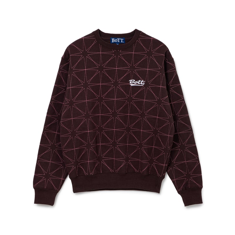トップス BoTT Sparkle Stitched Crewneck Brown L BoTT / SPARKLE STITCHED CREWNECK / BROWN | Soph