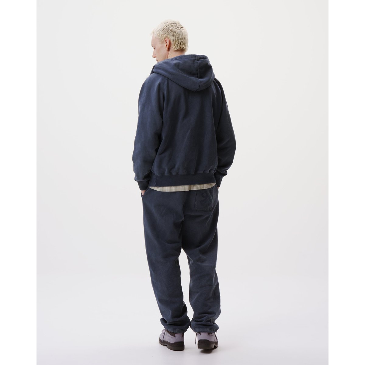 BoTT / WASHED LUCKY LOGO ZIP HOODIE / WASHED CO