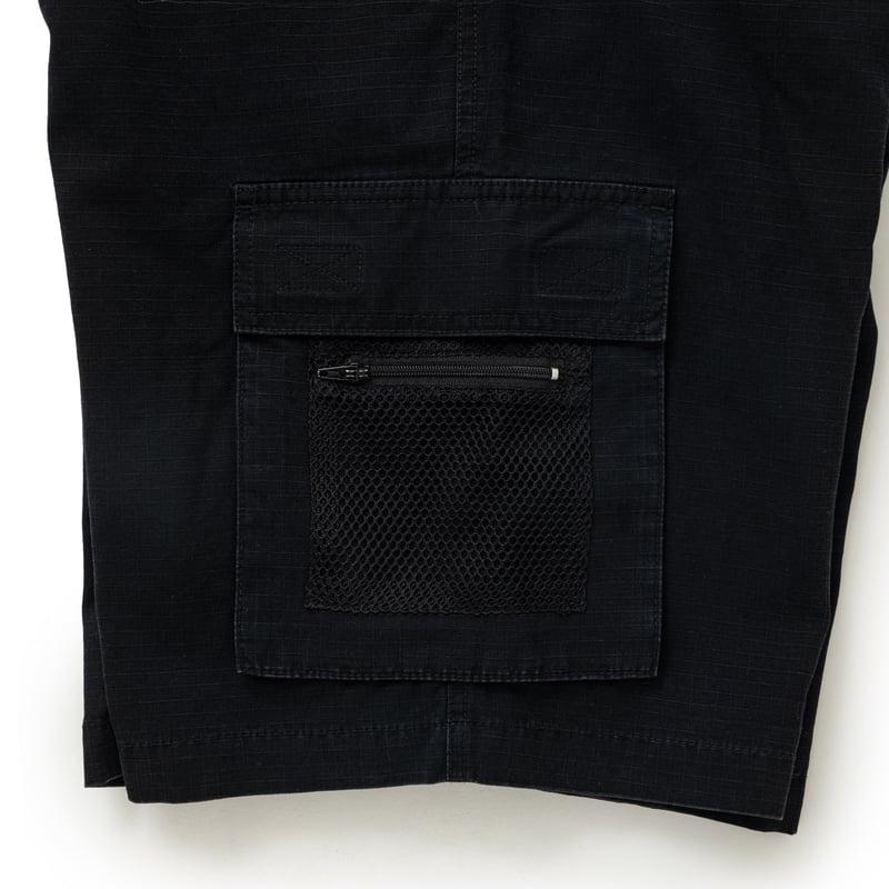 BoTT / MESH POCKET CARGO SHORT / BLACK | Sophomore