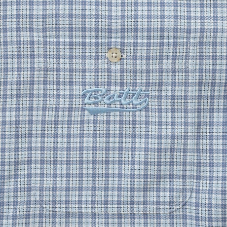 BoTT / MULTI CHECK S/S SHIRT / LIGHT BLUE
