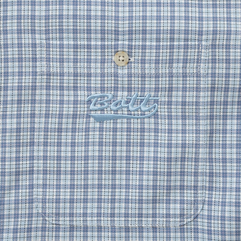 BoTT / MULTI CHECK S/S SHIRT / LIGHT BLUE | Sop