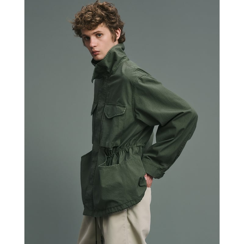 BAL / CURB POCKET FIELD JACKET / ARMY GREEN | S