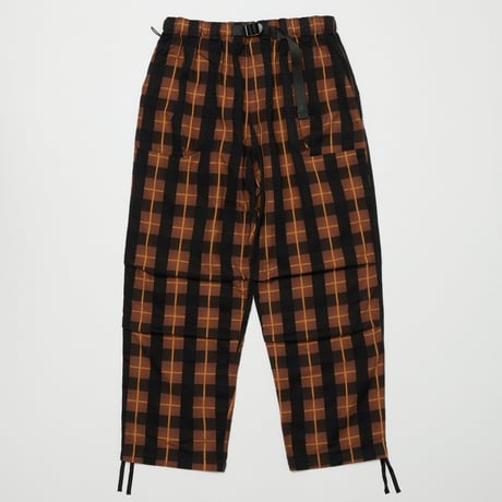 BAL / PLAID WIDE MOUNTAIN PANT / BROWN