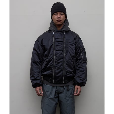 BAL / x SPIEWAK DOUBEL ZIP BOMBER JACKET / BLACK