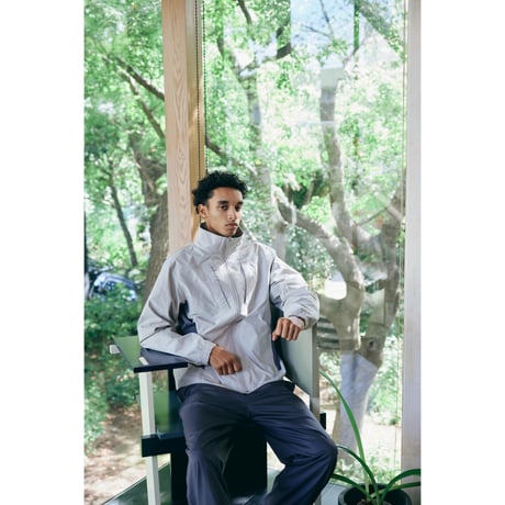 COMFORTABLE REASON / STAND ZIP STRETCH JACKET / GREY