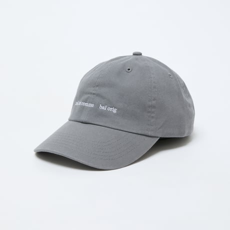 BAL / COTTON 6-PANEL HAT / CHARCOAL