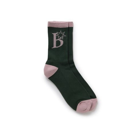 BoTT / B LOGO SOCKS / GREEN