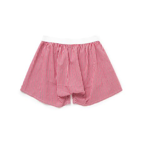 BoTT / GINGHAM BOXER / BLUE & RED