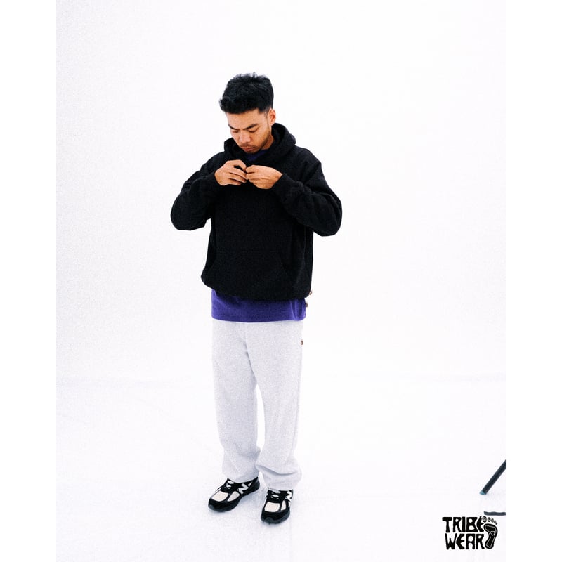 TRIBE WEAR BASIC HOODIE SWEAT PANTS XL 黒 TRIBE WEAR / BASIC SWEAT PANTS / BROWN | Sophomore