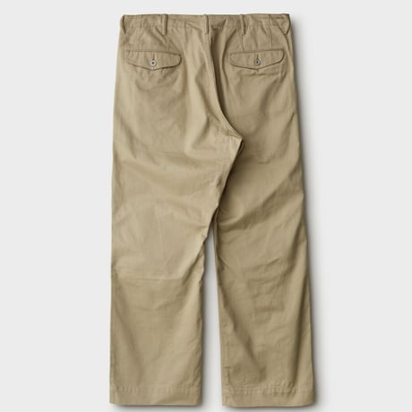 PHIGVEL MAKERS & Co. / OFFICER TROUSERS (WIDE) / KHAKI BEIGE