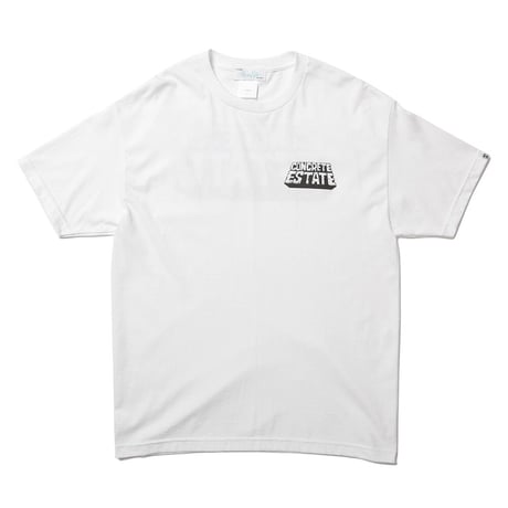 HOMBRE NINO / S/S PRINT TEE (CONCRETE ESTATE) / WHITE