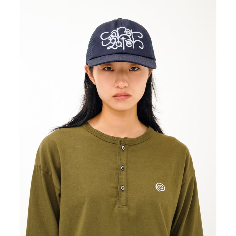 SOL soonerorlater / STEM LOGO MESH CAP / NAVY |