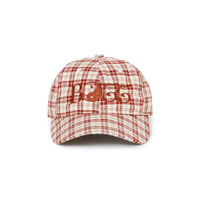 BoTT / 2Y PLAID 6-PANEL CAP / RED