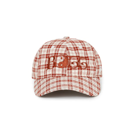 BoTT / 2Y PLAID 6-PANEL CAP / RED