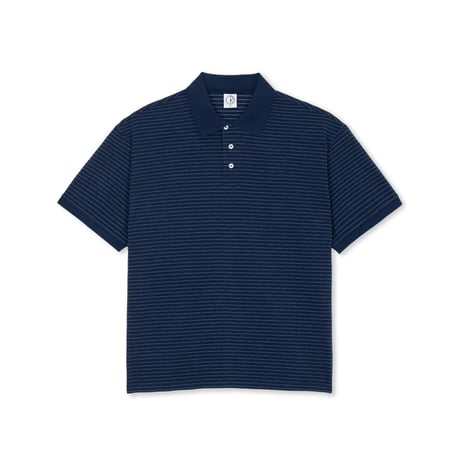 POLAR SKATE CO. / SURF POLO SHIRT / DOTS / DARK BLUE