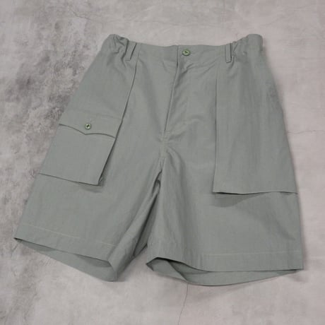 tone / COTTON NYLON GARDEN SHORTS / MOSS