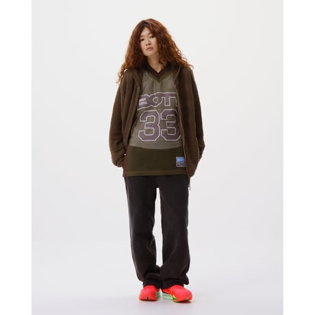 BoTT / KNIT ZIP HOODIE / BROWN