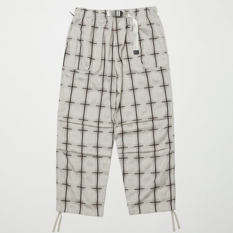 BAL / PLAID WIDE MOUNTAIN PANT / GRAY