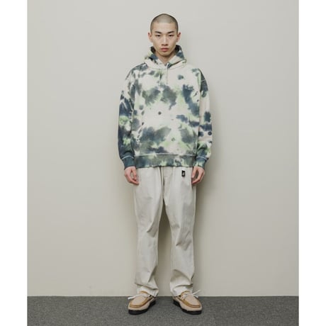BAL / LOGO TIE DYE HOODIE / GREEN